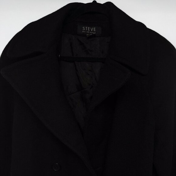 Vintage Long Full Length Steve by Searle Wool Maxi Peacoat Overcoat Jacket Coat - Picture 7 of 11